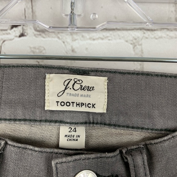 J Crew Gray  Toothpick Skinny Jeans 👖 - Picture 4 of 7